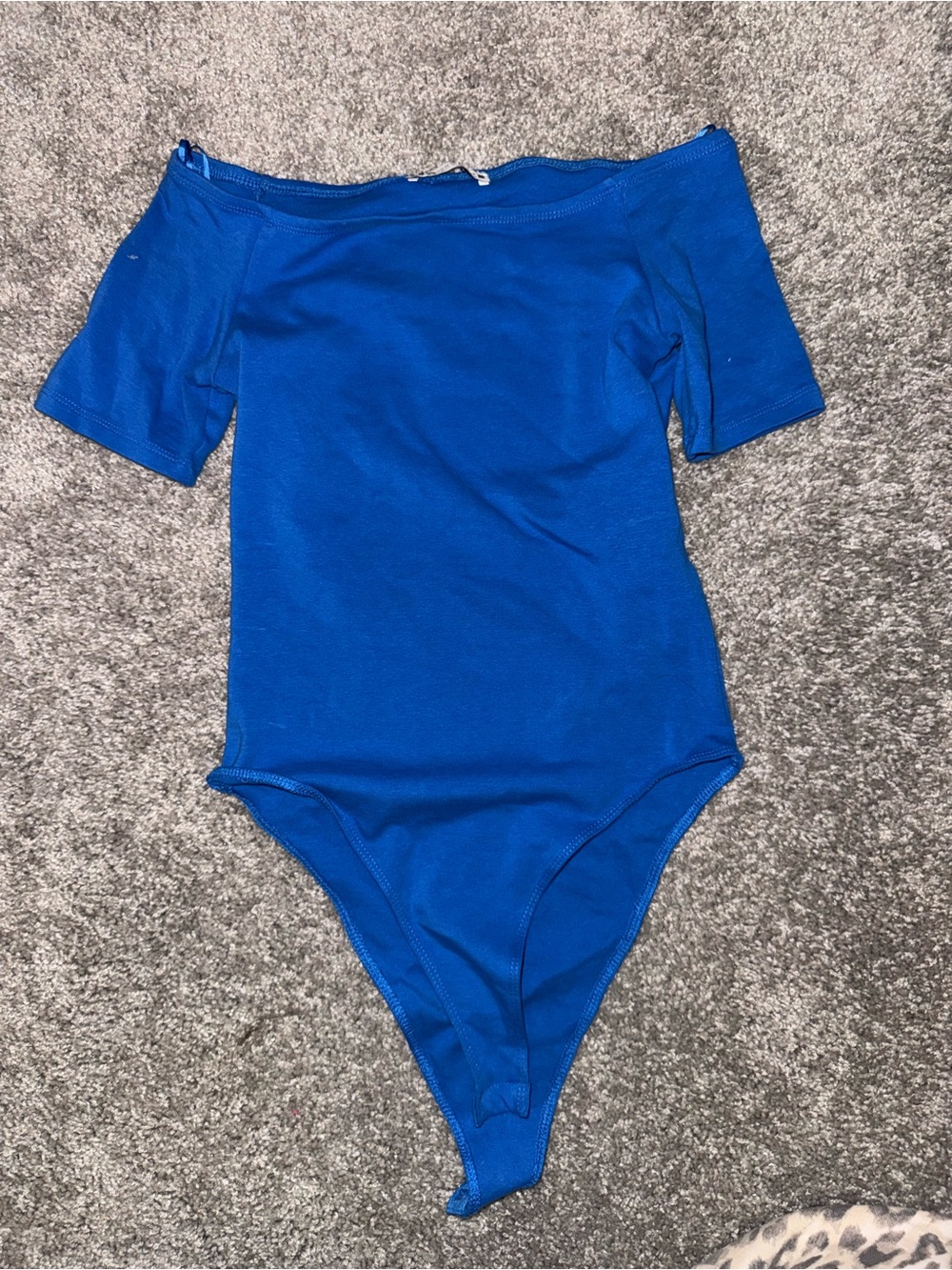 Zara blue off the shoulder Bodysuit